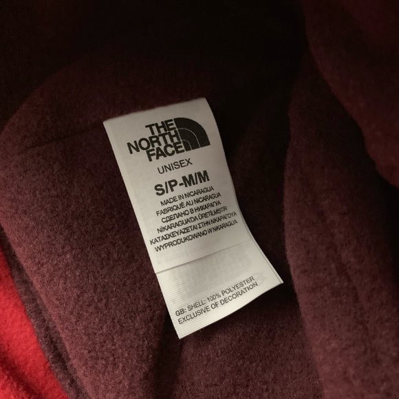 The North Face Unisex Beanie S/M Ragered Red NWT - Picture 4 of 8